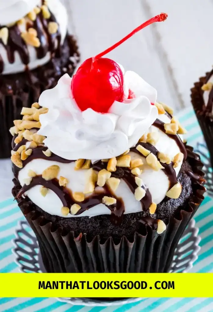Hot Fudge Sundae Cupcakes