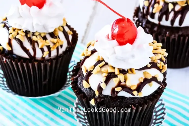Hot Fudge Sundae Cupcakes
