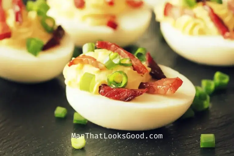 Spicy Bacon Deviled Eggs